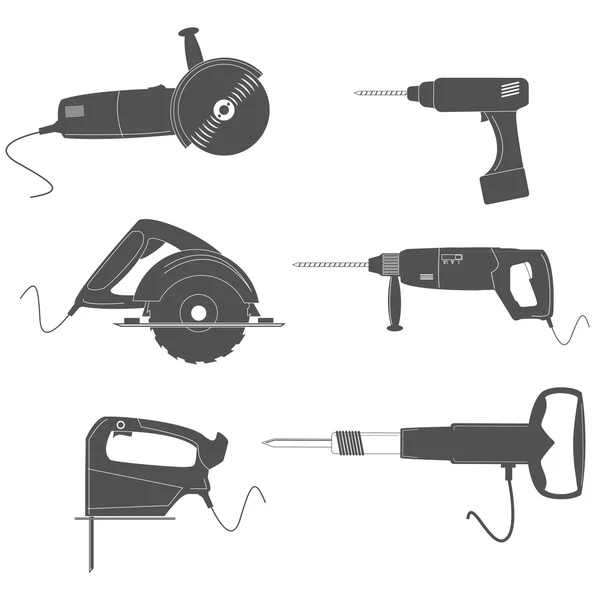 Electric Tools — Stock Vector