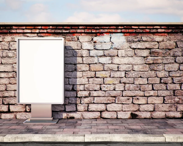 Mockup billboard on street — Stock Photo, Image