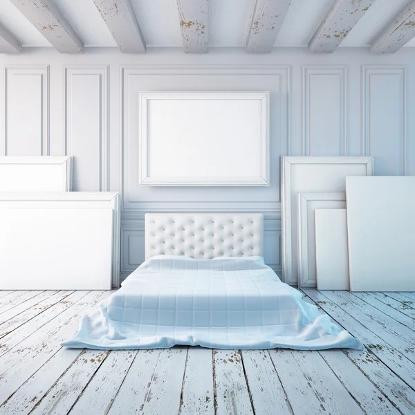 Slaapkamer interieur in klassieke stijl — Stockfoto