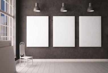 Poster ve resimler ile iç 