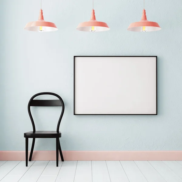 Silla y pared con espacio para copiar — Foto de Stock