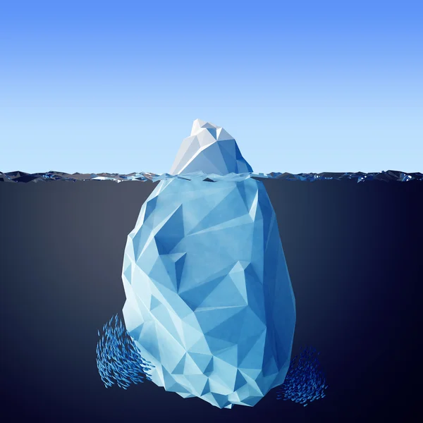 Ilustración del iceberg — Foto de Stock