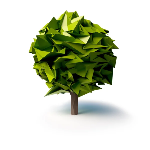 Abstract green  tree — Stock Photo, Image