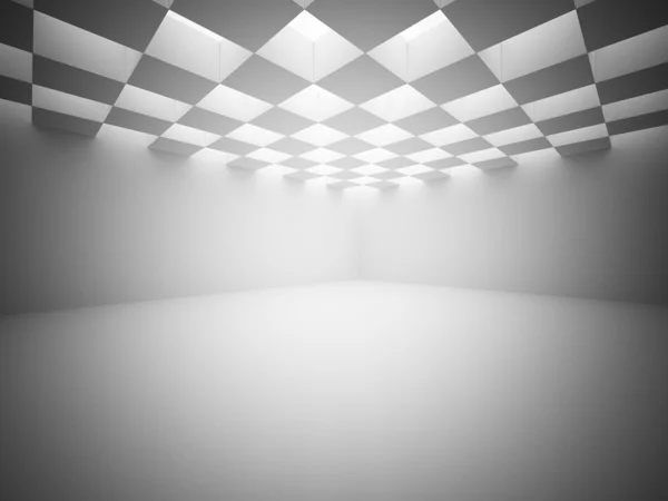 Blanco interior 3d renderizado — Foto de Stock