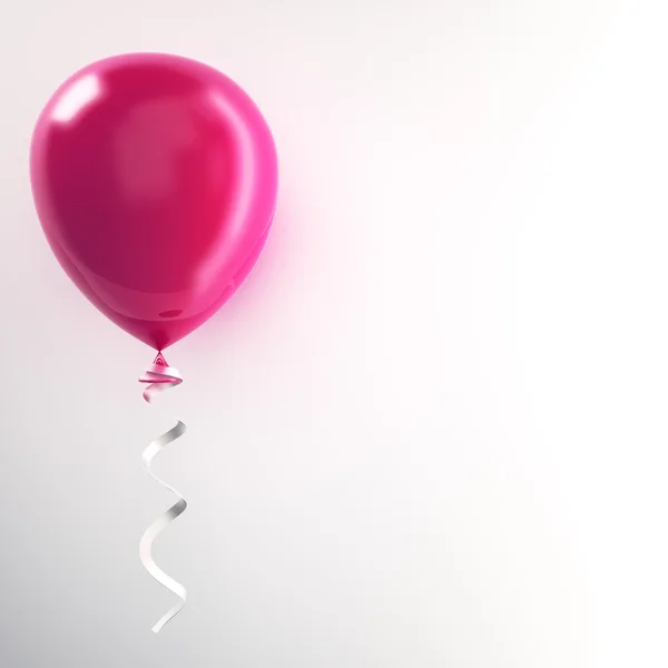 3d rød ballong – stockfoto