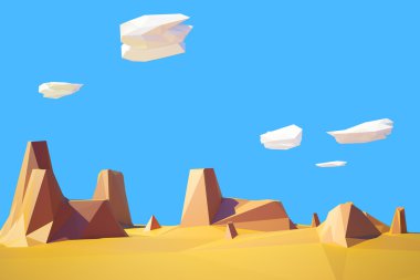 Low poly desert Colorado