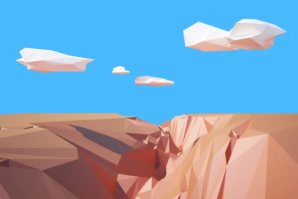 Grand Canyon low poly — 图库照片