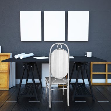 Masaüstü ve duvarda posterler