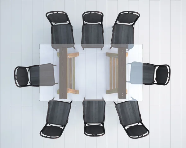 Stół konferencyjny i krzesła — Zdjęcie stockowe