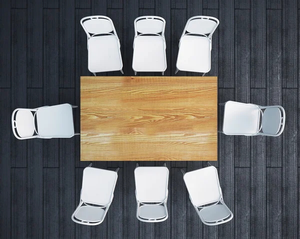 Meeting table and chairs — Stock Photo, Image