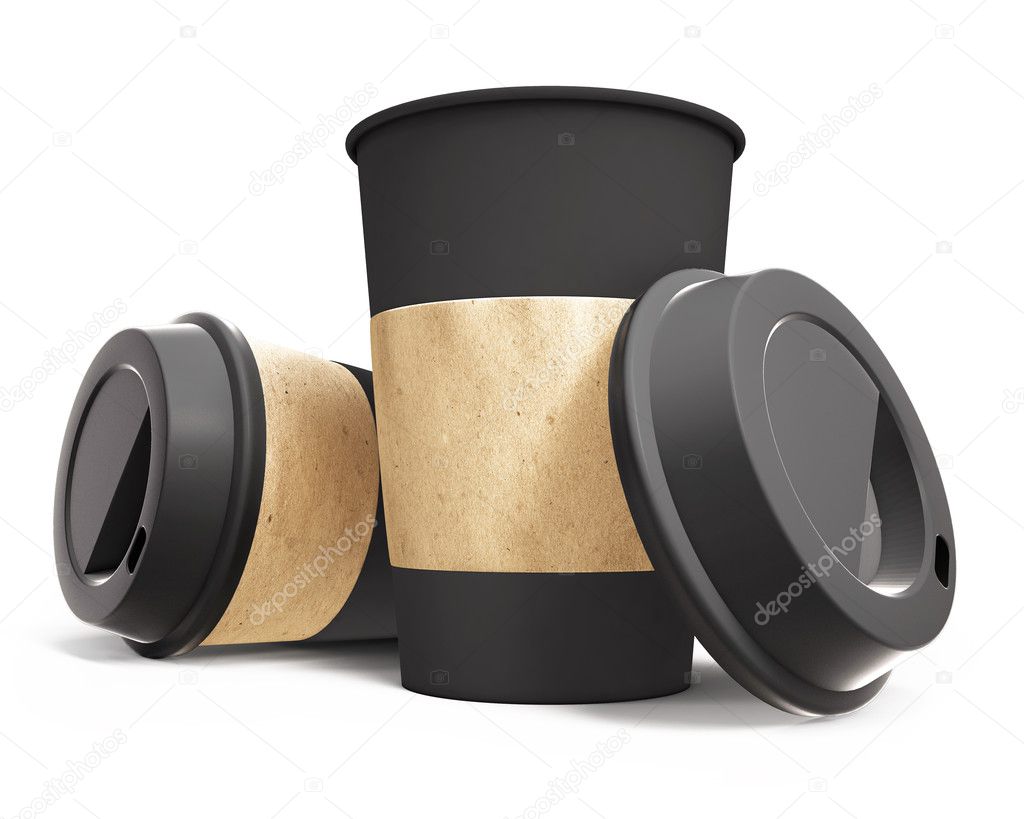 Cardboard coffee cups