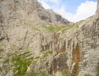 Pshehsky şelale veya Vodopadisty creek. Caucasus.