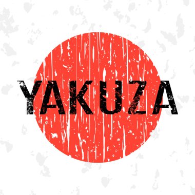 Vektör. Yakuza sembolü. Japon Sınıraşan organize suçlar veya