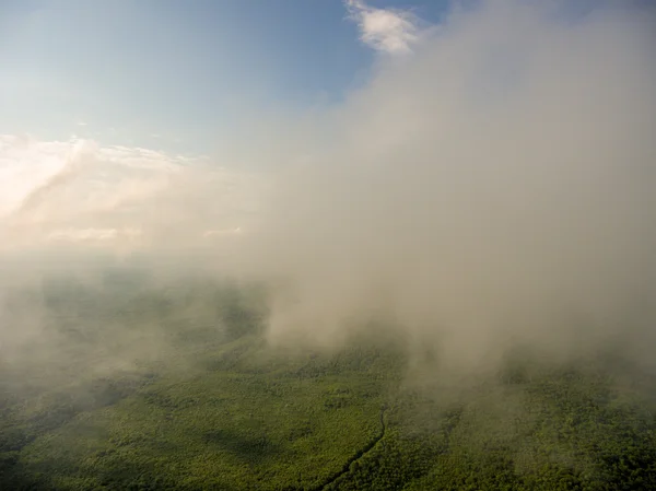 Aerial photo. Drone in the clouds. — Stock Photo, Image