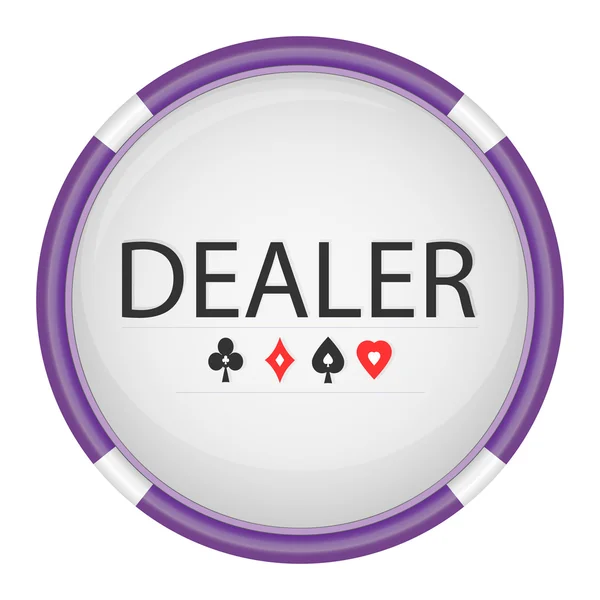 Dealerbutton 02 — Stockvector