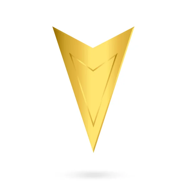Gold logo 01 — Stock vektor