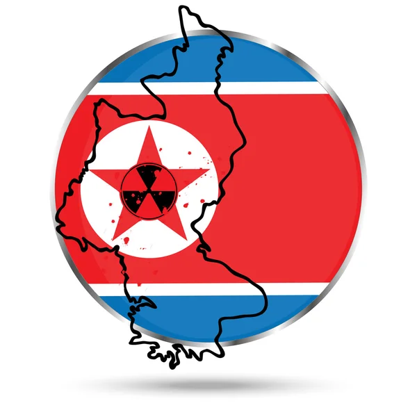 Vlag van Noord-korea — Stockvector