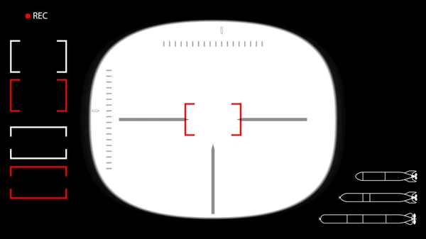 Templat periskop kapal selam - Stok Vektor