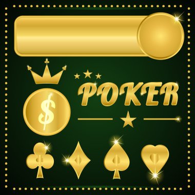 Altın poker öğeleri