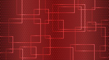 Kırmızı arka plan daireler, kareler ve dikdörtgenler