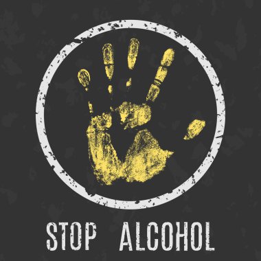 stop alcohol sign clipart