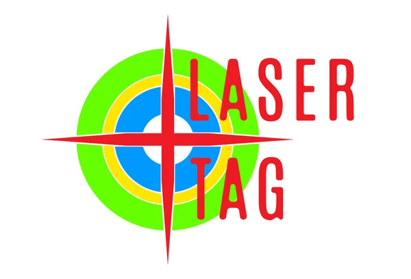 Laser tag emblem — Stock vektor