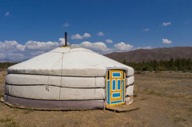 Bozkır bir Moğol yurt