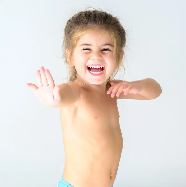 Little girl have fun — Stock Photo, Image