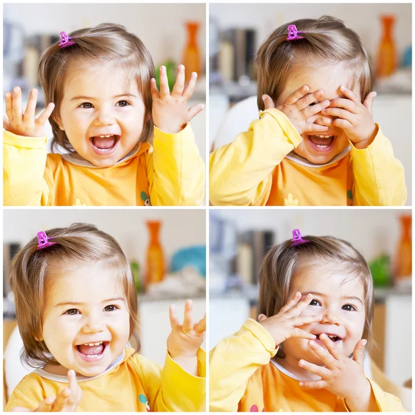 Sevimli kız gülüyor