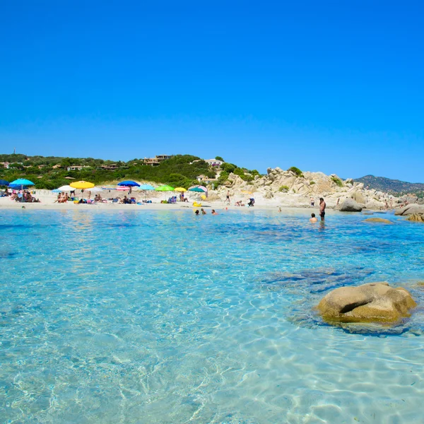 Peole on beach — Stock Photo, Image