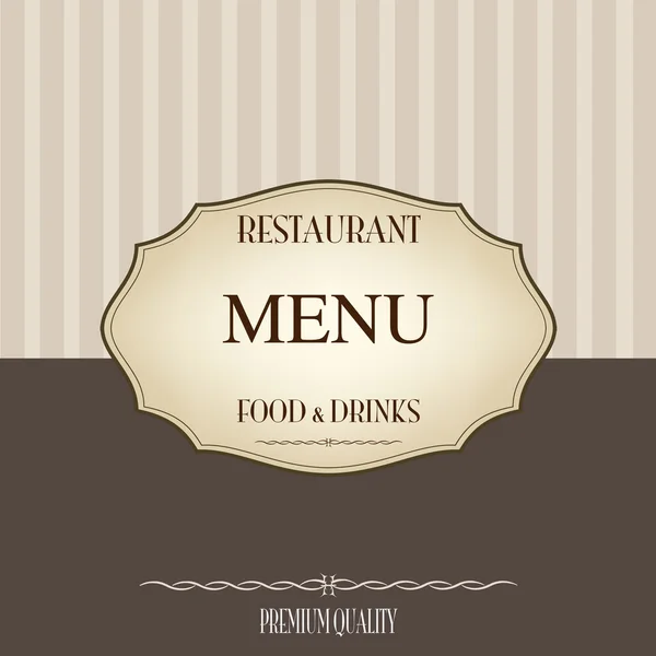 レストランのロゴ、レストラン メニュー — ストックベクタ