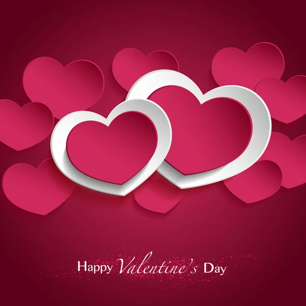 Mor ve beyaz Kalpler