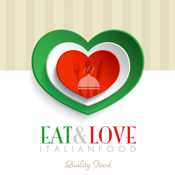Logo restaurant italien — Image vectorielle