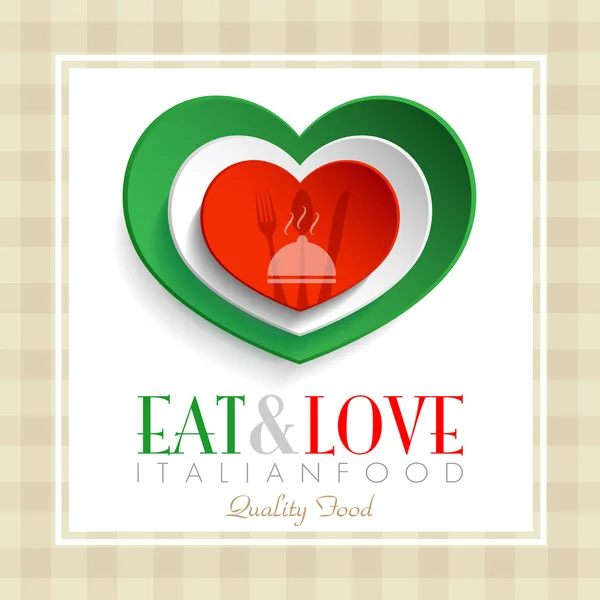 Logo restaurante italiano — Vector de stock