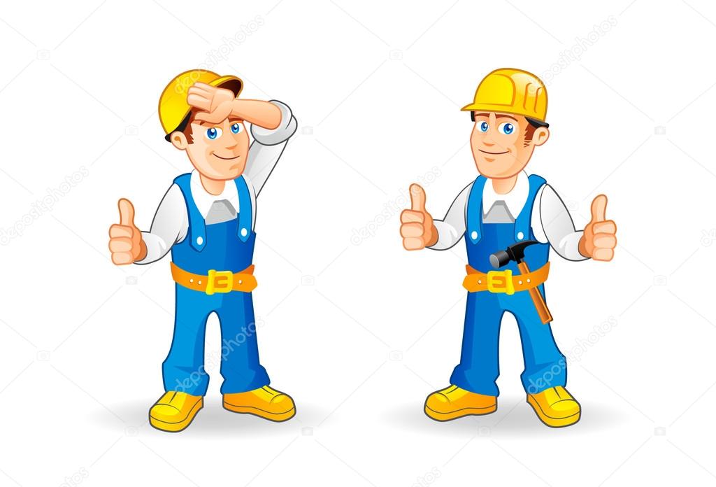 Illustrations of cartoon construction workers. Stock Vector Image by ©musework #62548051 Illustrations of cartoon construction workers. Stock Vector Image by ©musework #62548051