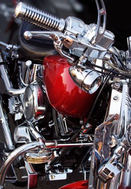 Krom kaplama motosiklet soyut arka plan