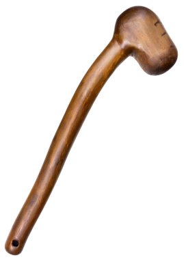 Tahta sopa beyaz üzerine izole.