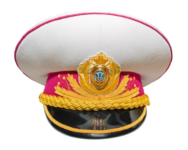Ucraniano Vestido Completo Militar Cap — Fotografia de Stock