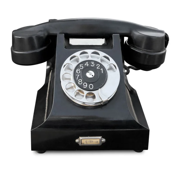 Старый Телефон Изолирован Путь Обрезки Включен — стоковое фото
