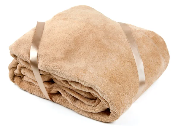 Fluffy Blanket Isolated White — Stock Photo, Image