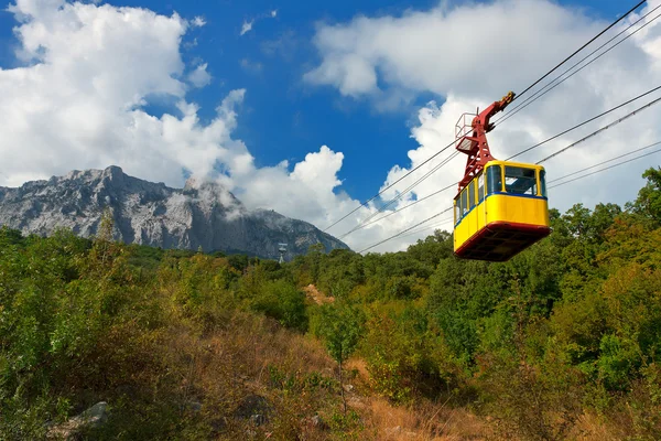 Seilbahn Den Bergen Stockbild