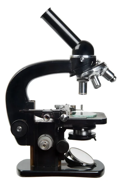 Старий мікроскоп — стокове фото