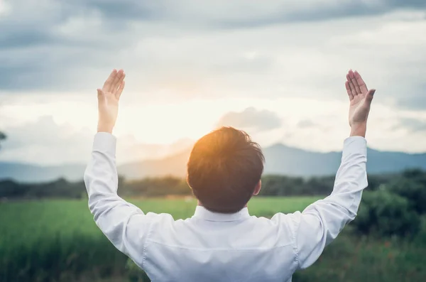 Lode Dio Con Amore Buon Dio Cristianesimo — Foto Stock