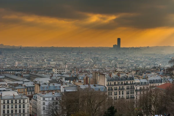 Paris manzarası Kış Turizm — Stok fotoğraf