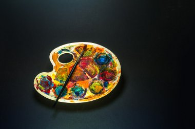 Palet ve resim için fırça sanat malzemeleri