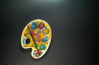 Palet ve resim için fırça sanat malzemeleri