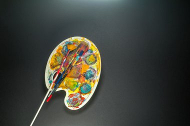 Palet ve resim için fırça sanat malzemeleri