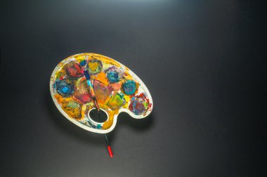 Palet ve resim için fırça sanat malzemeleri