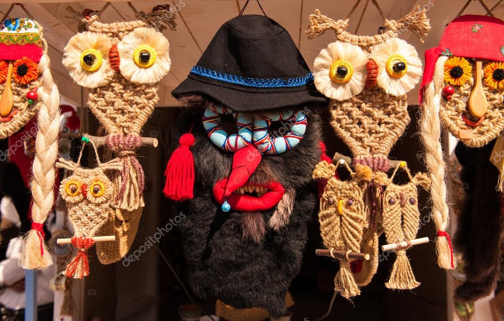 Romanian traditional pagan mask specific Stock Photo by ©raresgud