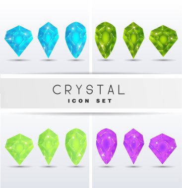 Simgeler kristalleri şeklinde